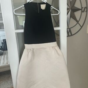 Kate Spade Bow Dress: black top/taupe bottom.
